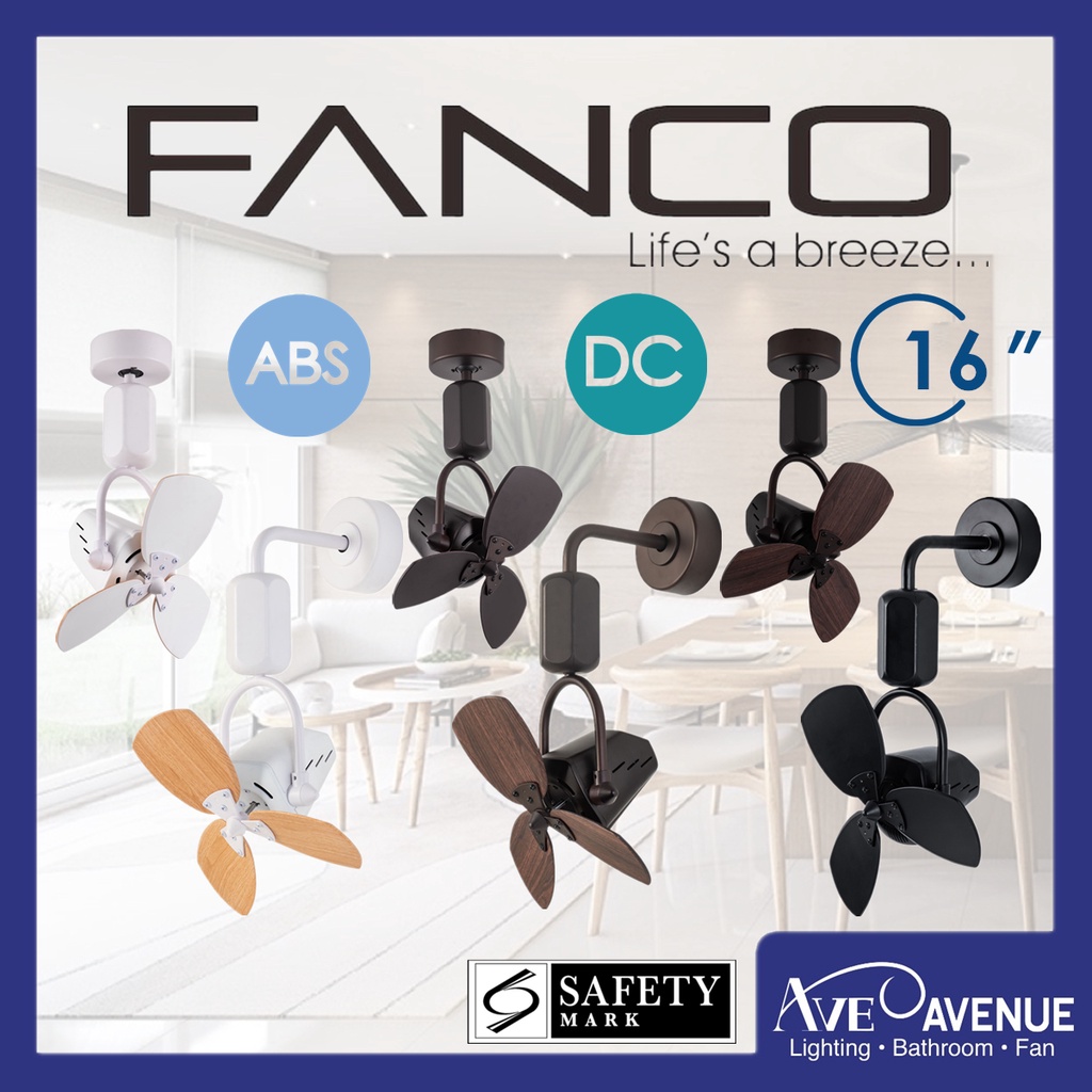 Fanco DONO 16 Inch DC Motor Corner Fan with Remote Control Shopee