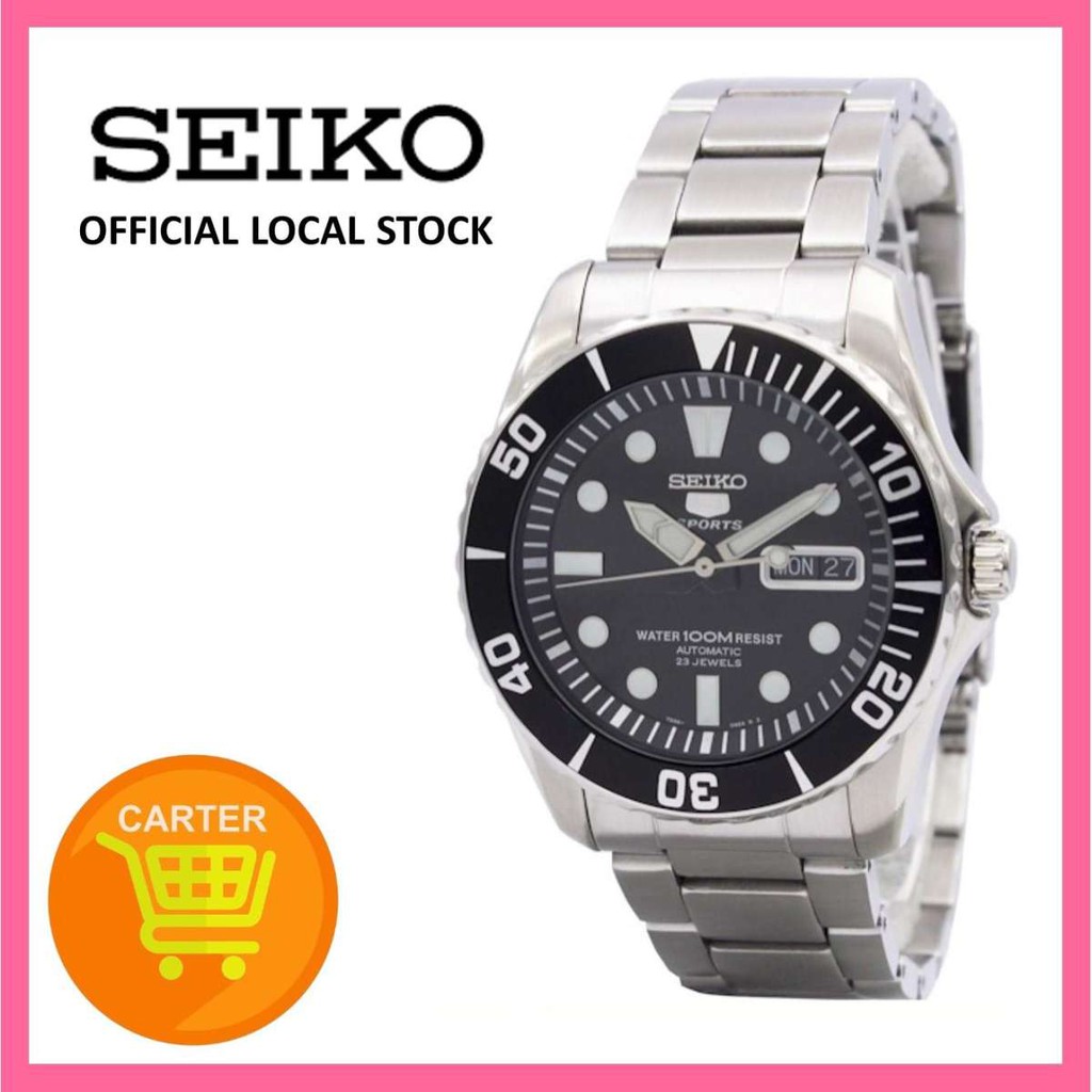 seiko 5 sports automatic 23 jewels snzf17 snzf17k1 snzf17k men's watch