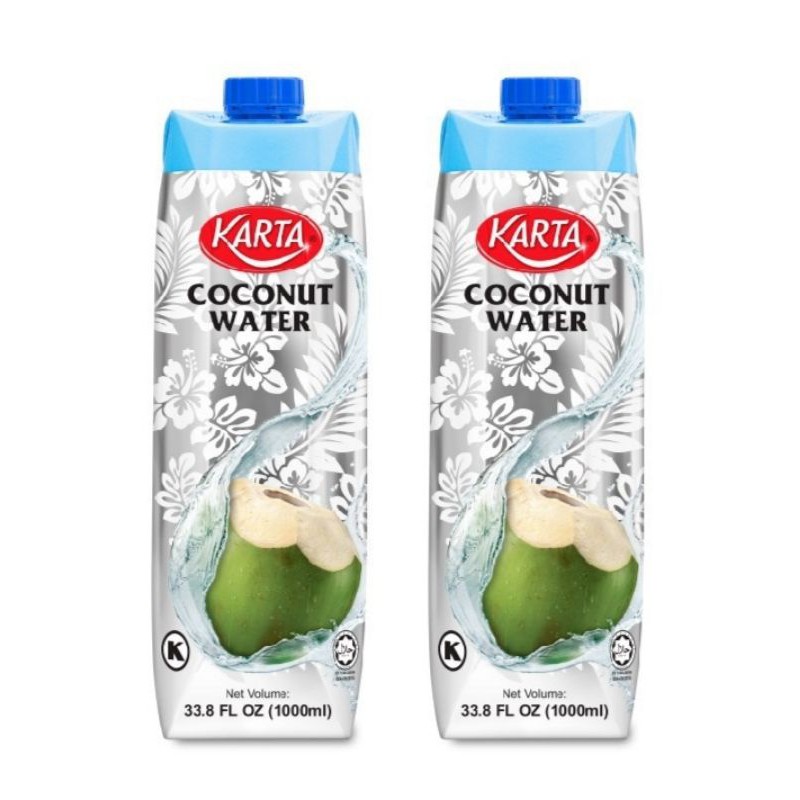 Ready Stock Karta Coconut Water Air Kelapa 1liter X 2units Shopee Singapore