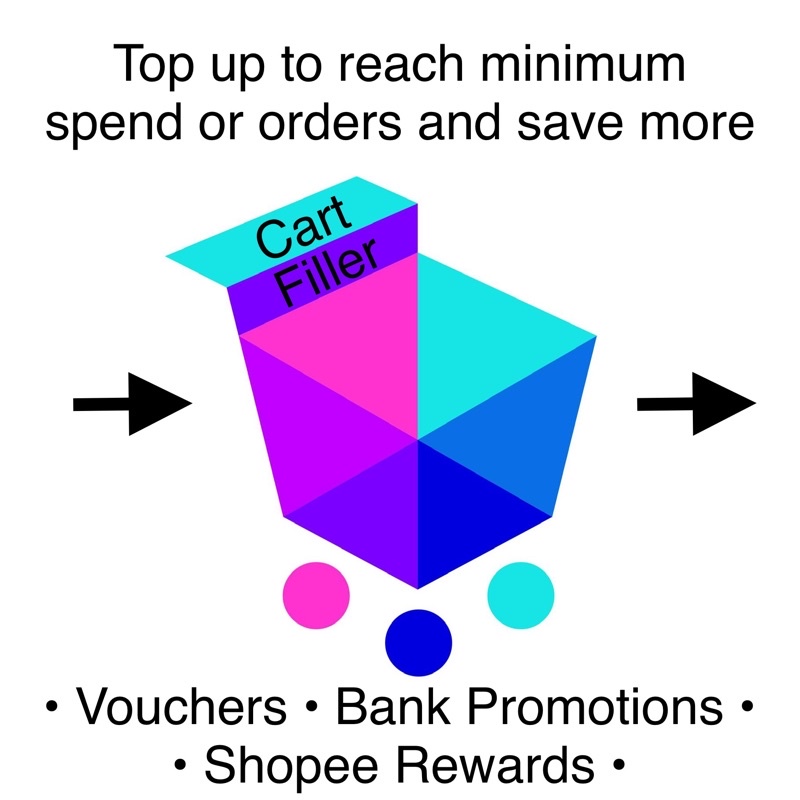 Cart Filler Top Up Ten 10 Cents 0 10 Free Shipping Delivery Postage Mail Cheap Sticker Bucket No Min Spend Bank Voucher Shopee Singapore