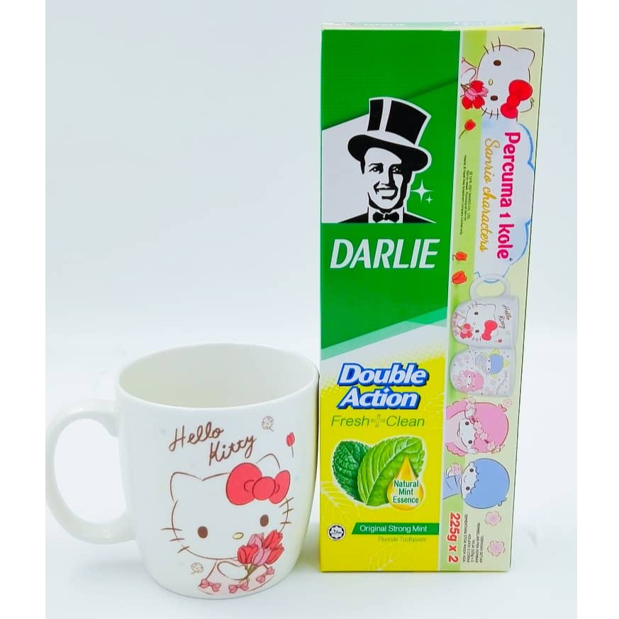 Shop Malaysia Darlie Toothpaste Twinpack Free Mug Sanrio Hello Kitty Little Twin Stars Just Chillax Summer Dolce Sip Sun And Fun Shopee Singapore