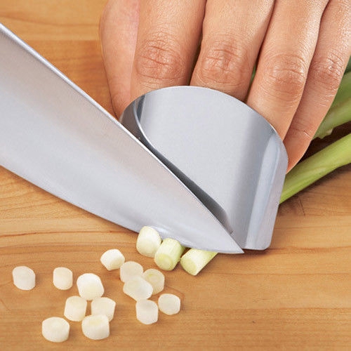 Kitchen Hand guard Stainless Steel Finger Protector Cutting Safe Slice  knife | Shopee Singapore