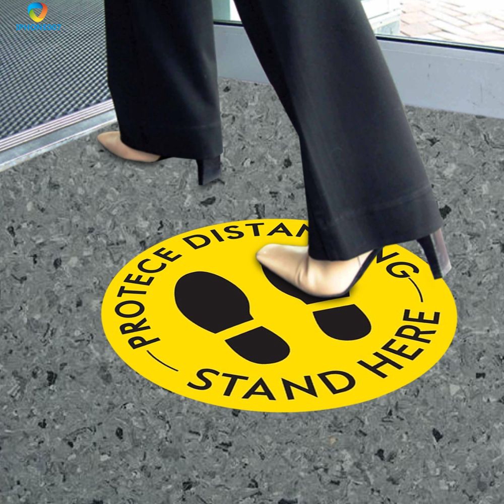 Ready Protece Distancing Floor Decals Safety Floor Signage Keep 6 Feet Away Sticker Iph 