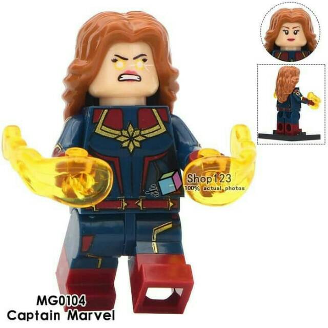 captain marvel lego figure