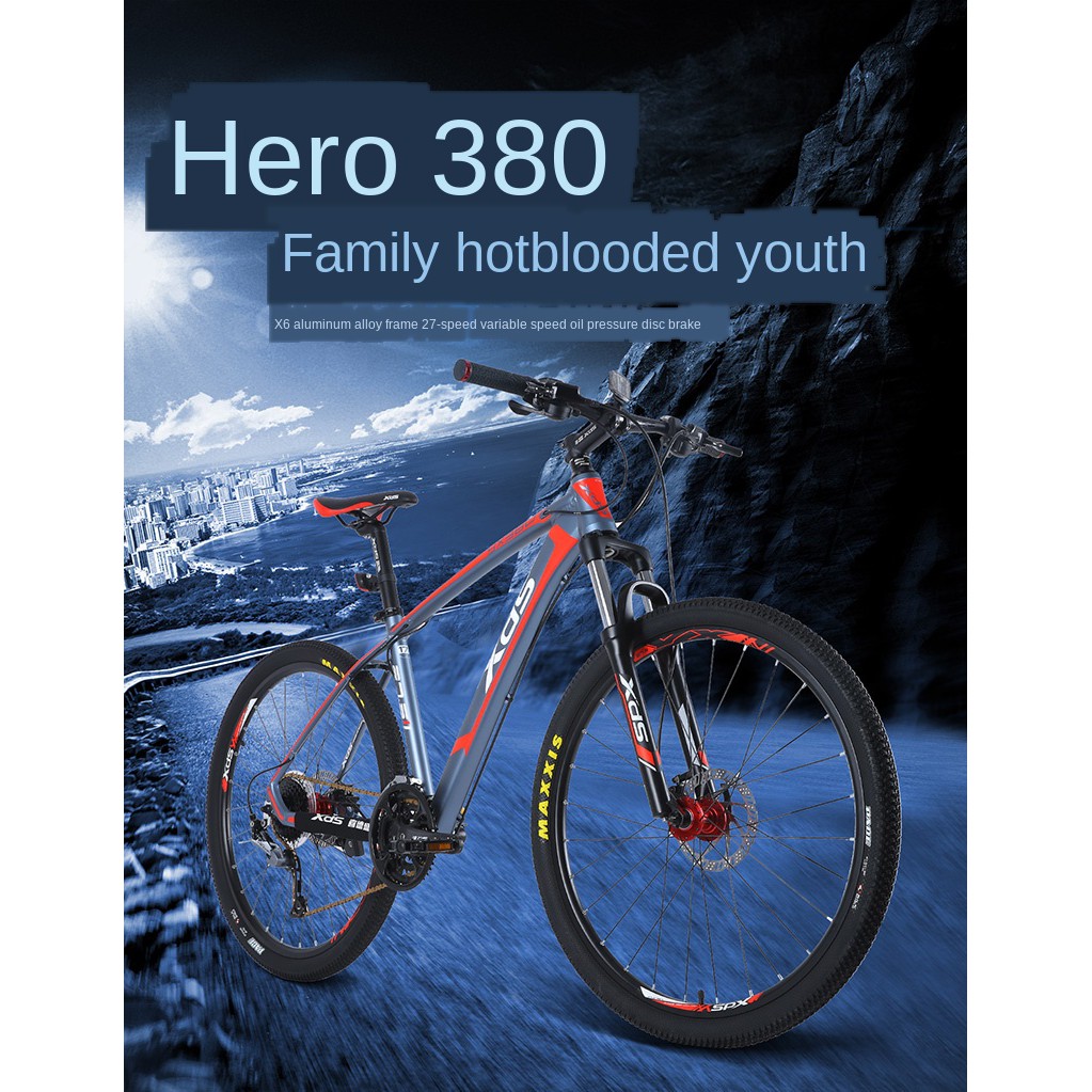 Ready Stockxidesheng Mountain Bike Hero 380 Bicycle Off Road Variable Speed Hydraulic Disc Brake 27 5 Inches Wheel Diameter Shopee Singapore