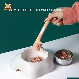 Pet Feeding Can Spoon Easy to Clean with Long Handle 16*3.1*1.2CM ABS TPR #0