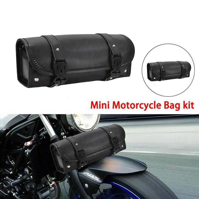 leather motorcycle tail bag