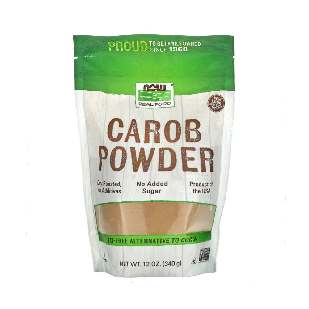 NOW Foods, Carob Powder, Dry Roasted, AdditiveFree, Nutritious