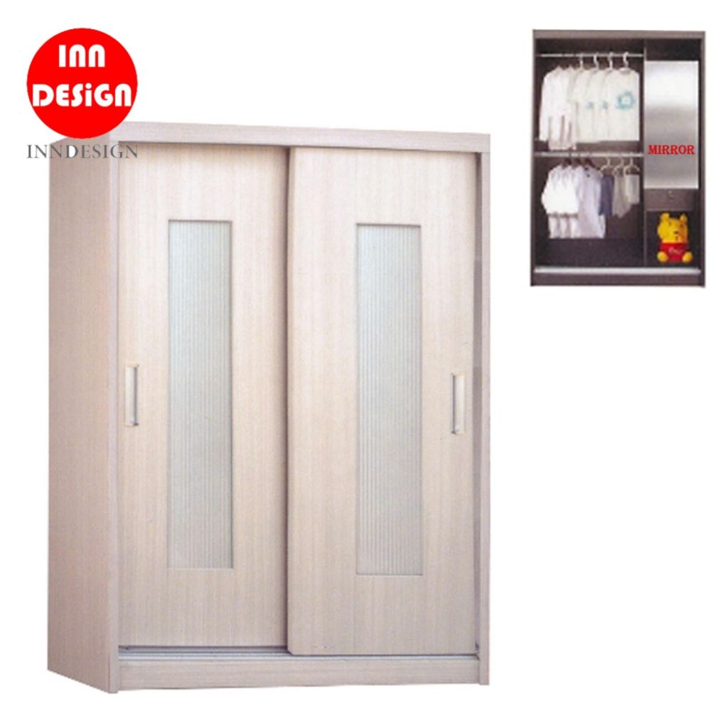 tbbsg homefurniture outlet 4ft Sliding Wardrobe With Mirror (Free