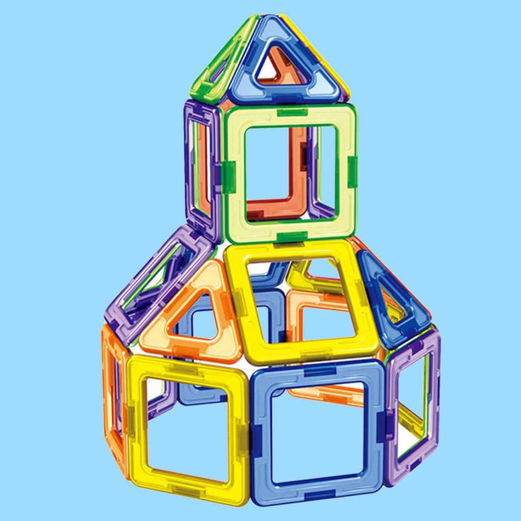 square and triangle magnet toys