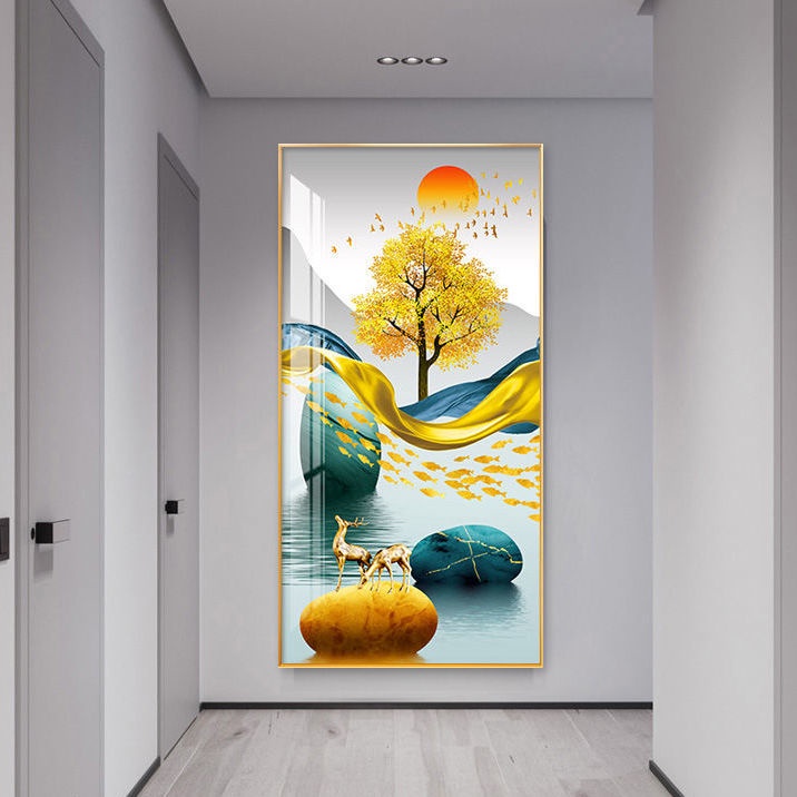 Entrance decorative painting vertical version entrance hallway hanging