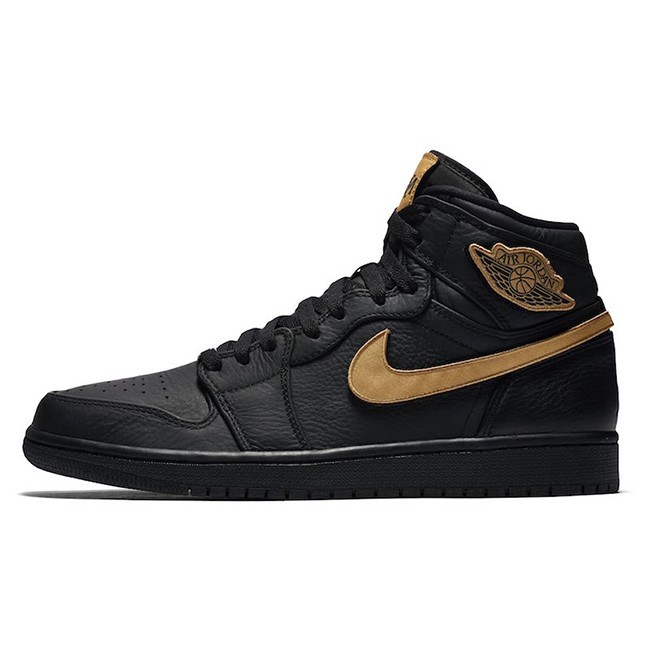 air jordan 1 gold black white