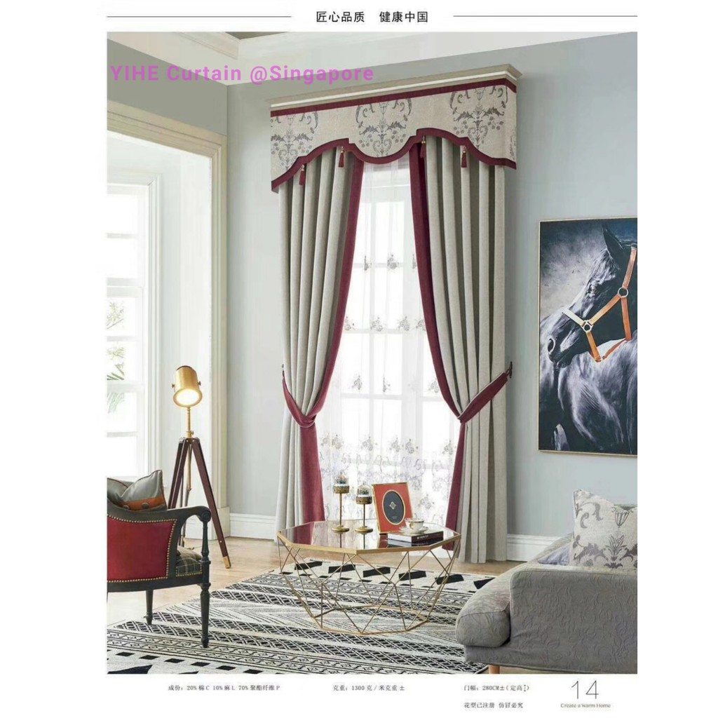 Blackout Curtain Custom Made Curtain Shopee Singapore