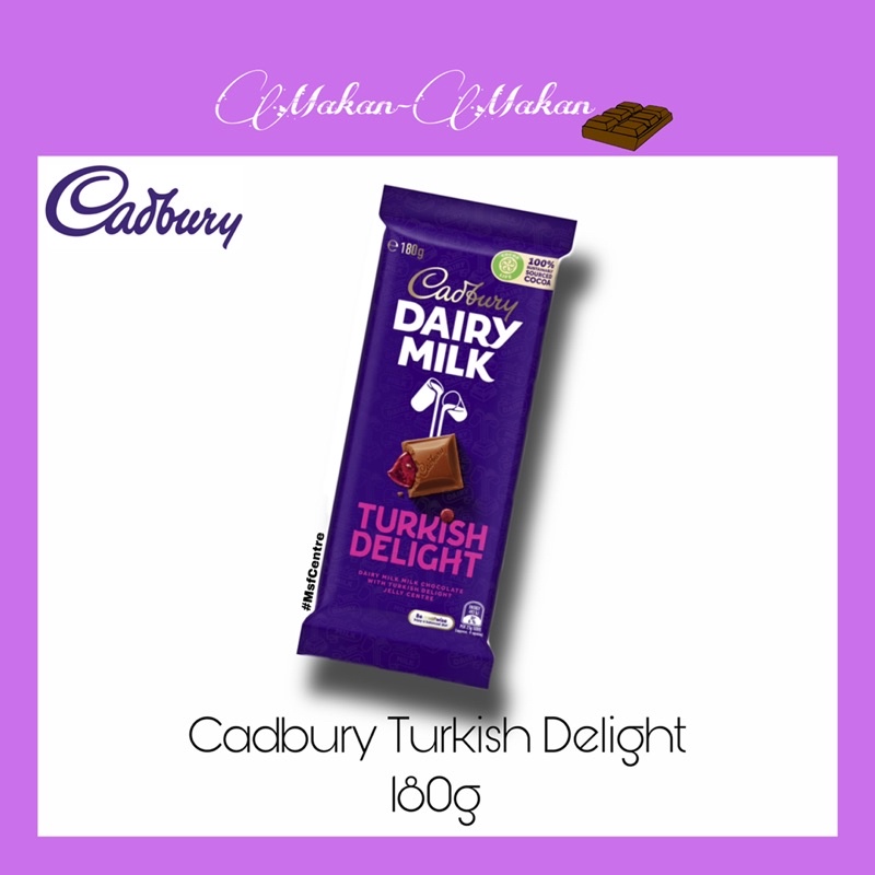 Shop Malaysia Cadbury Bar Turkish Delight 180g Shopee Singapore