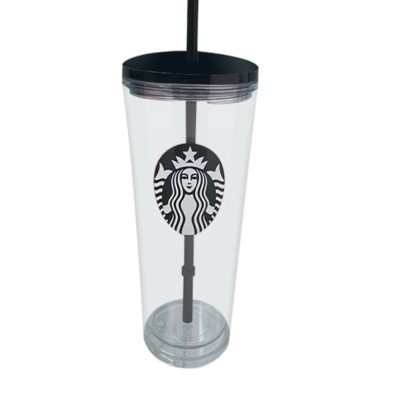 Tumbler w/ Straw 473 ml Details about   New Starbucks China Green Glass Siren Logo Cold Cup 