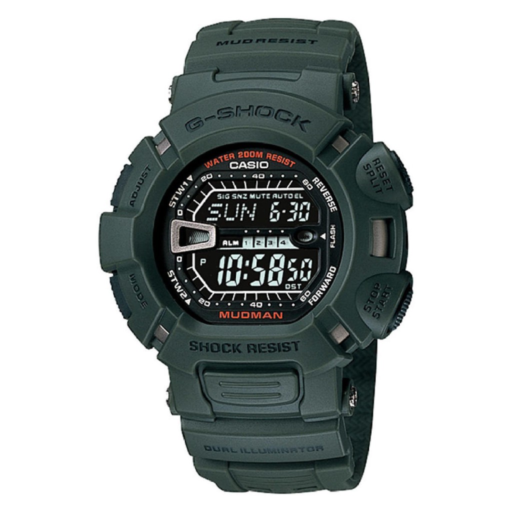 Casio G-Shock Dual Illuminator Series Green Resin Watch G9000-3V G-9000 ...
