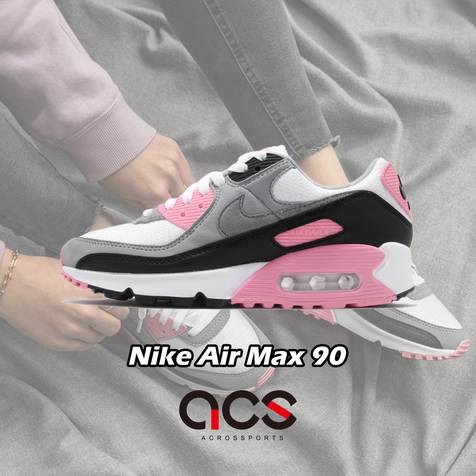 nike running shoes grey and pink