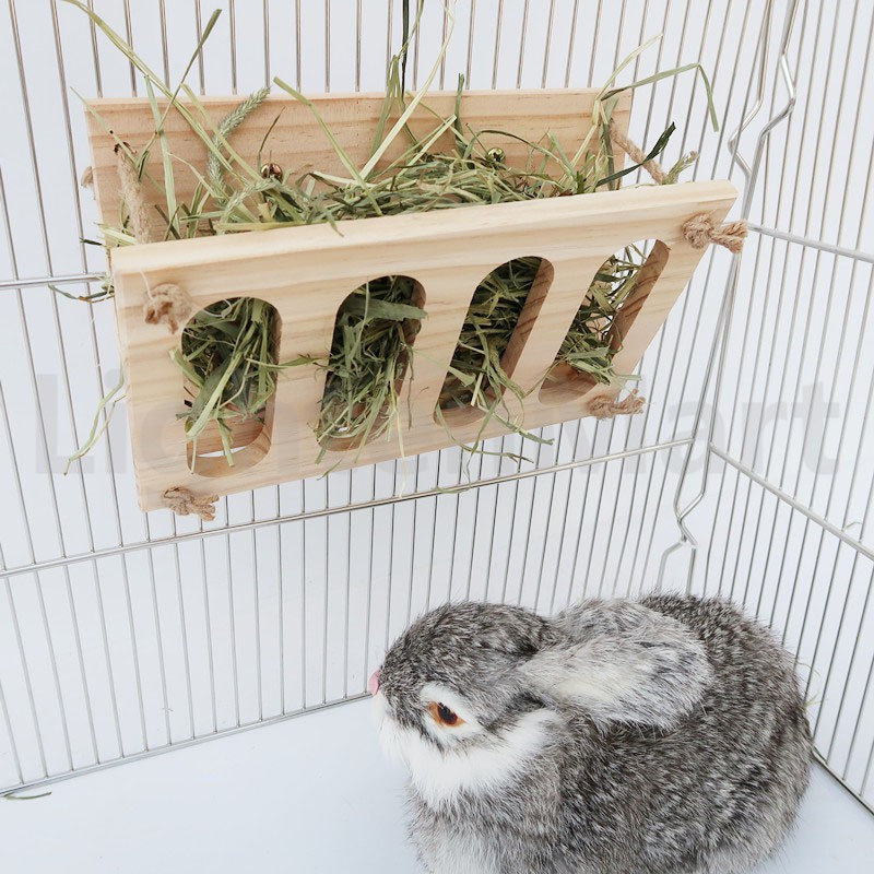 Rabbit Hay Grass Straw Food Container Feeder Box Basin Galesaur Guinea Pig Grass Support Shopee Singapore