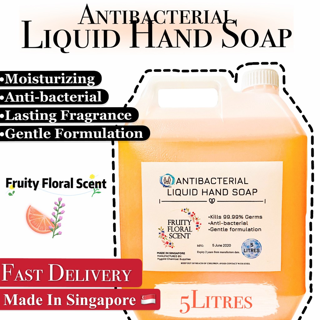 Antibacterial Liquid Hand Soap 5L | Shopee Singapore