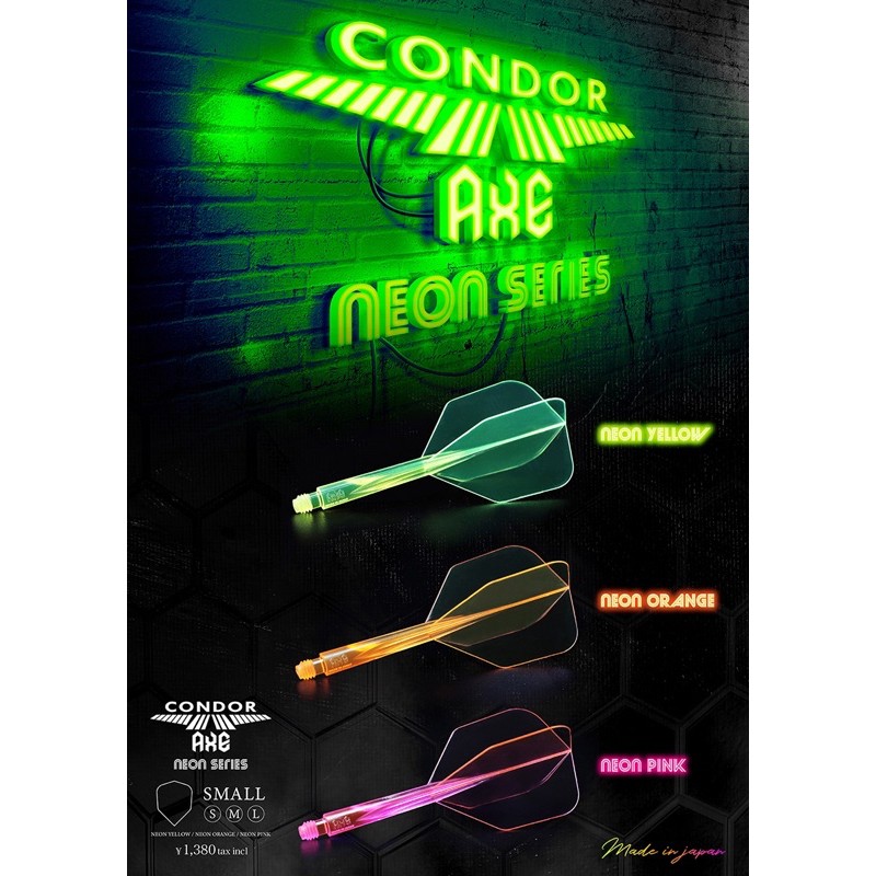 Condor Axe Neon Series • Shape / Standard • Dart Flights Darts Shafts • SGDARTS