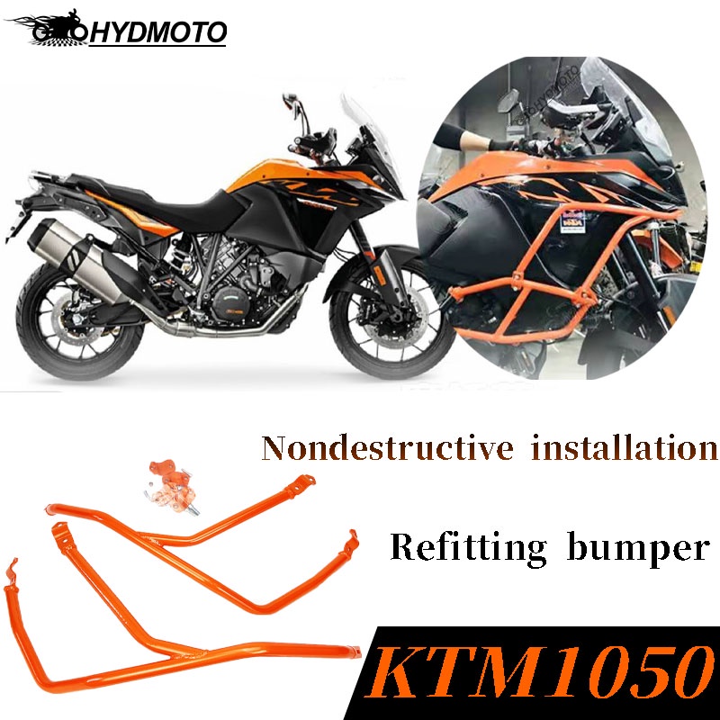 Upper Crash Bars Engine Guard Bumper Stunt Cage Frame Protector For KTM 1290 Super Adventure S R 1050 1090 1190 Adv 2013-2019