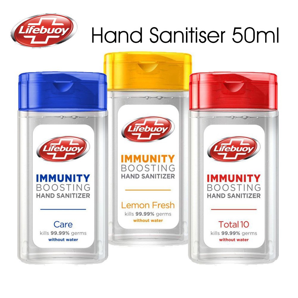 Lifebuoy Hand Sanitizer Immunity Boosting 3x50ml OR 6x50ml without