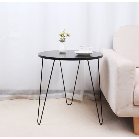 Simple Modern Iron Round Side Table Shopee Singapore