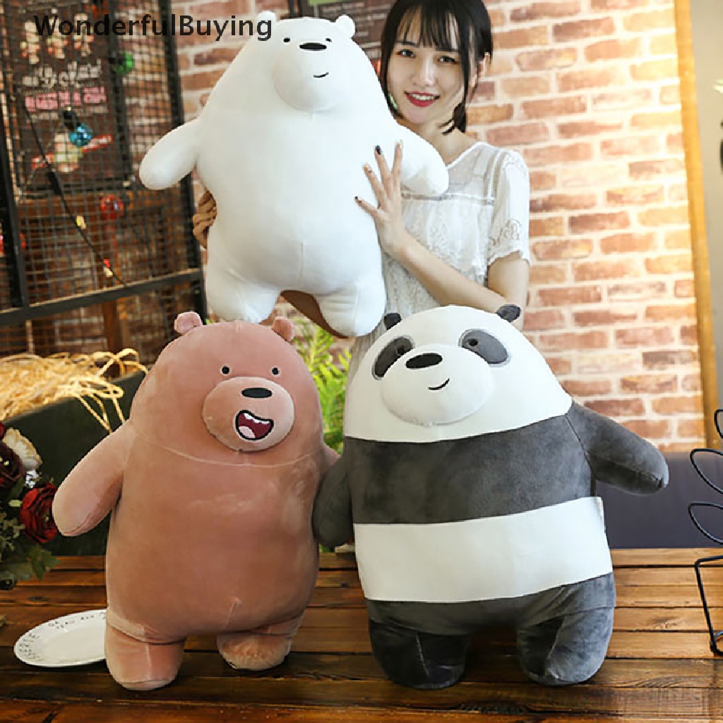 【FOSG】 WE ARE BEARS Stuffed Toys Plush Soft Toys 9inch(25cm) we bare bear Plush Doll Hot