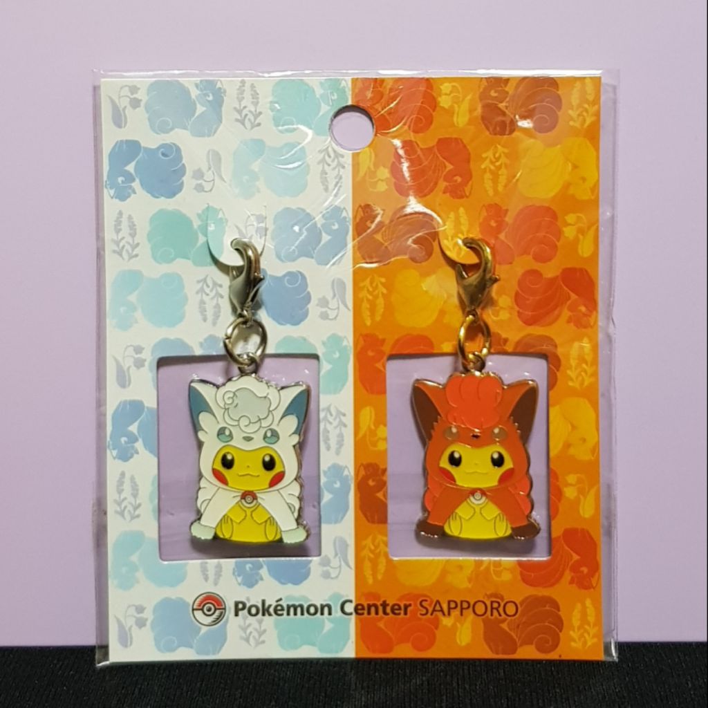 Pokemon Center Sapporo Pikachu Charms Pikachu Wearing Vulpix Alolan Vulpix Costume Shopee Singapore