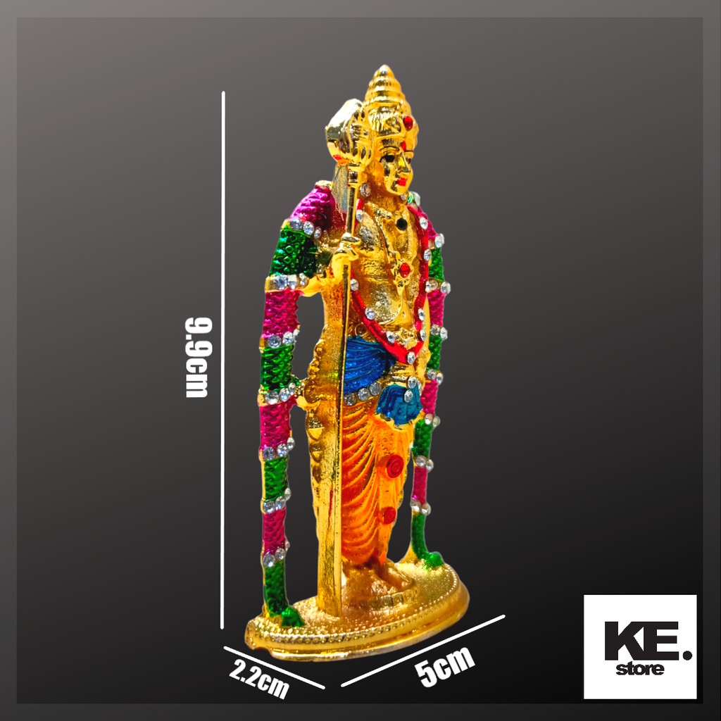 Murugan colorful Statue with stone works/Suitable For Home Decor/Car  Dashboard/Office Table/KE127 | Shopee Singapore
