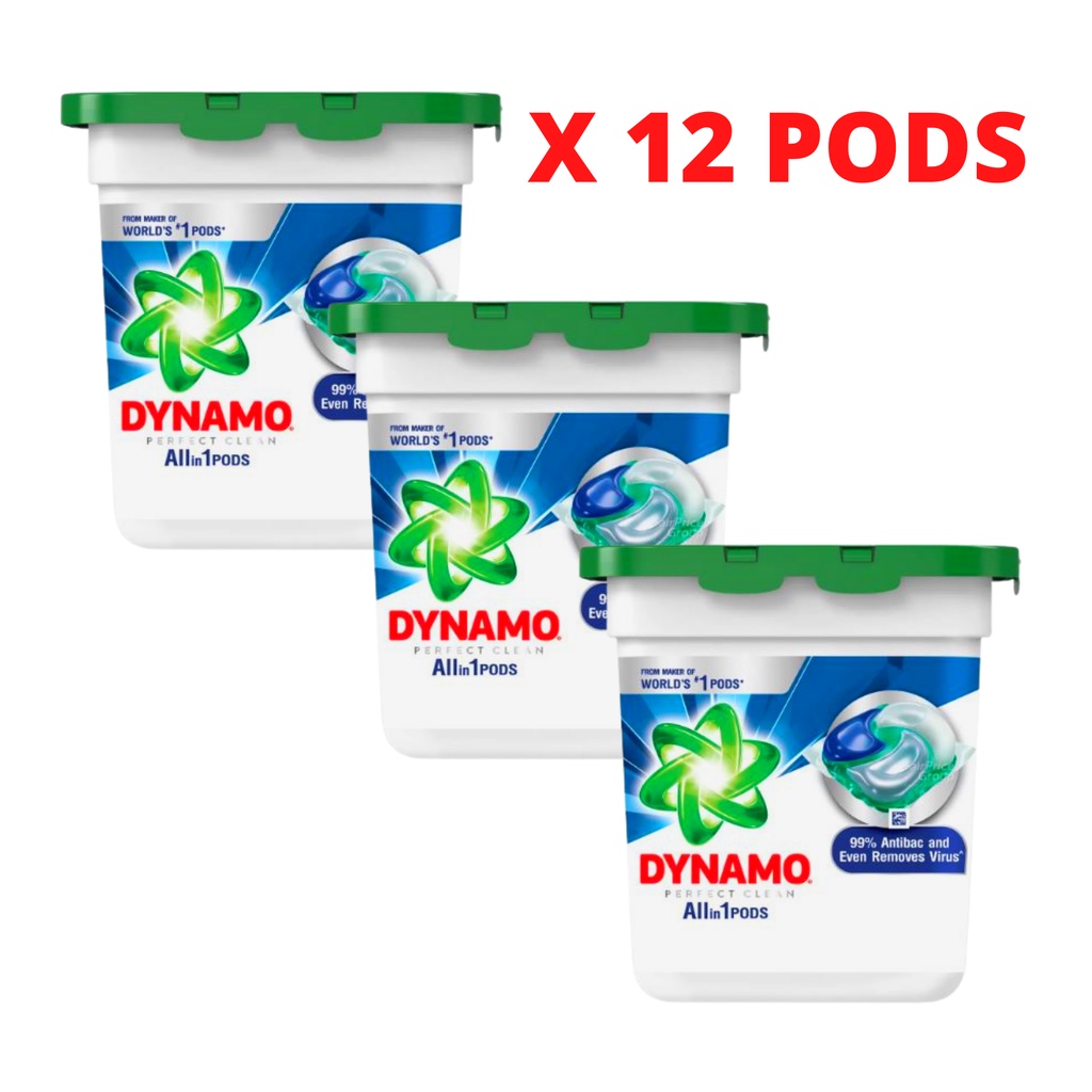 Dynamo Perfect Clean Allin1 Laundry Capsules 12 Pods Regular Shopee