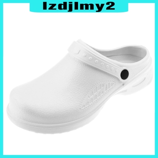 Image of Romanful Men Women Cook Nursing Shoes Antibacterial Antistatic Daily Ultralite Clogs with Strap