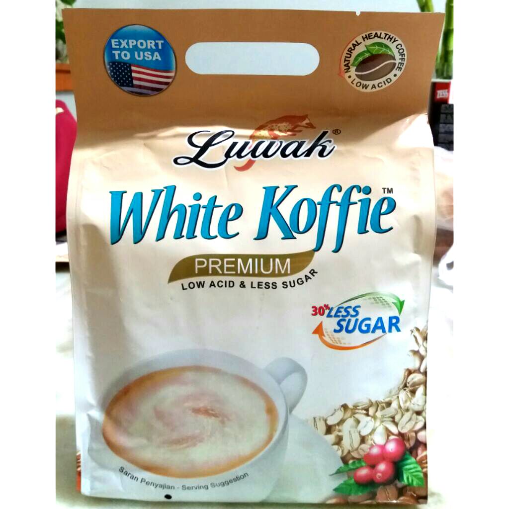 Luwak White Koffie Premium Less Sugar 3in1 20 sachets x