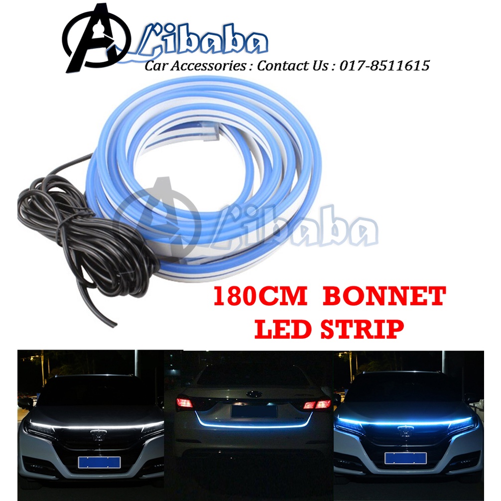 180cm Waterproof Car LED Light Strip Hood Front/ Rear Daylight