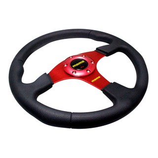 [Shop Malaysia] Universal Sport Racing Car Steering Wheel 14 Inch Red Blue Titanium Black Silver Momo Race