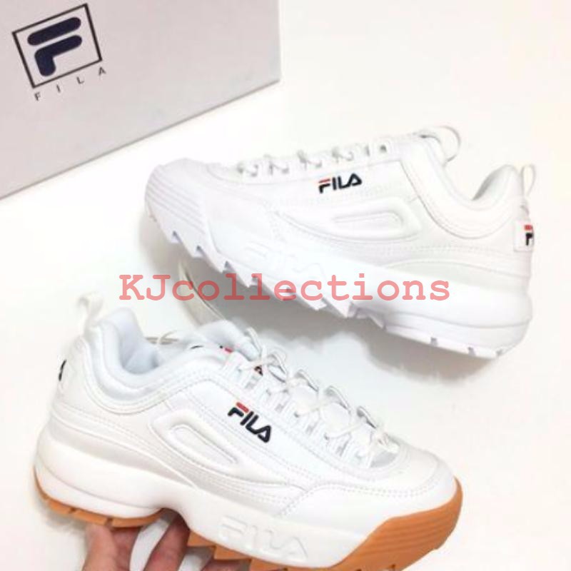 fila disruptor ii white