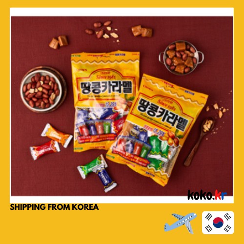 [Crown] Peanut in Caramel 120g/324g/720g Shipping from korea/Korean ...