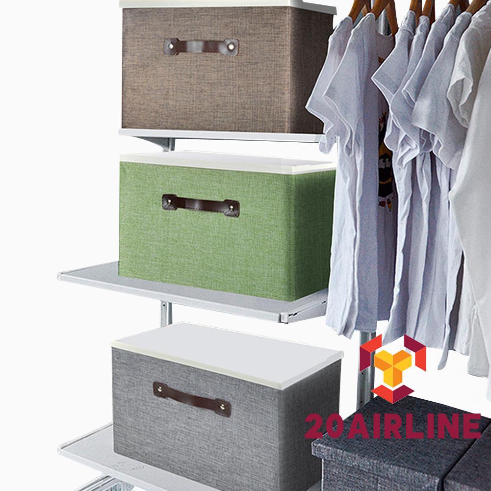 Large Foldable Storage Box Lids Stackable Polyester Fabric