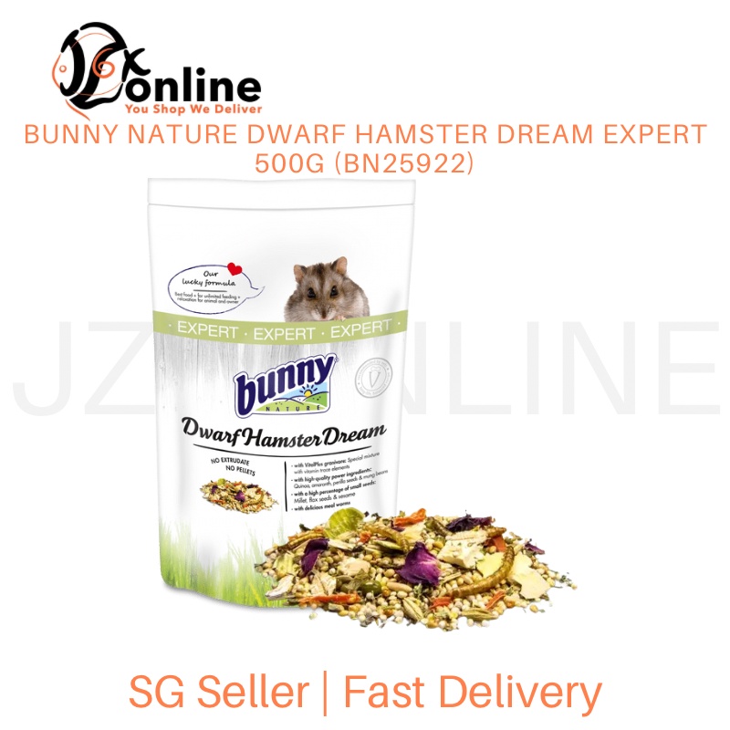 BUNNY NATURE Dwarf Hamster Dream Expert 500g (BN25922) Shopee Singapore
