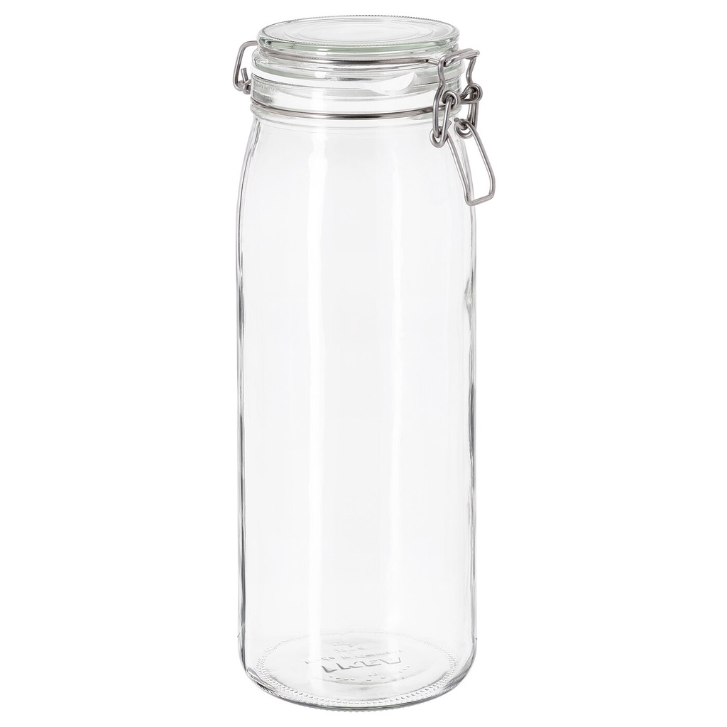 IKEA KORKEN Clear Glass Bottle/Jar with Lid   1181818.1181818/11818/11818.18/18 Litres ...