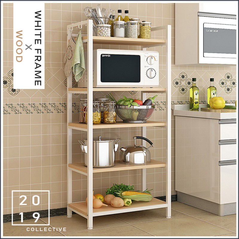 Kitchen Home Interior Shelving Cabinet Rack Pantry Shelf