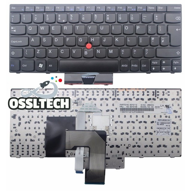 Lenovo Thinkpad X121e X130e X131e X140e Edge E130 Uk Laptop Keyboard Shopee Singapore