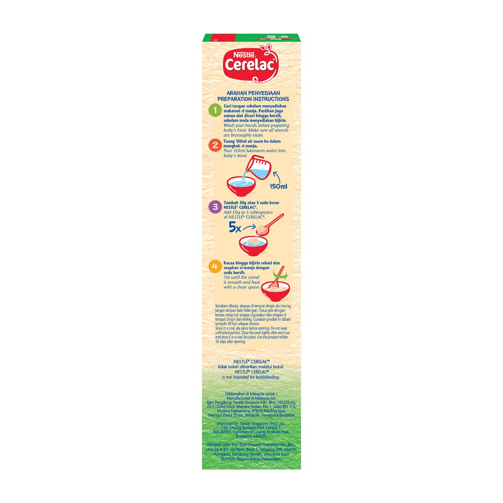 Nestle Cerelac Rice Mixed Vegetables 250g Shopee Singapore