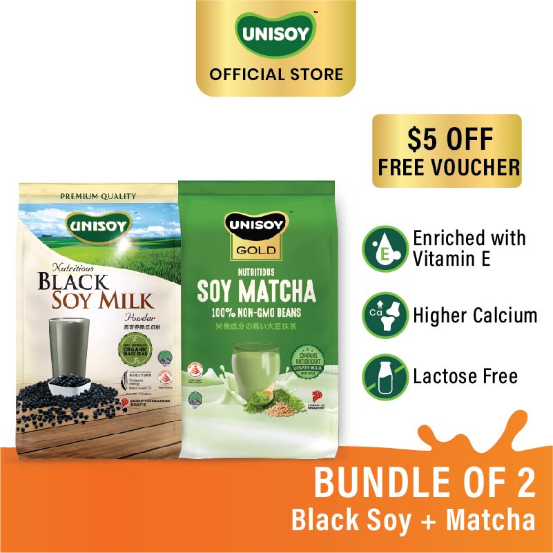 [12.12 Special Bundle 2] UNISOY Nutritious Black Soy Powder 30g x 12 ...