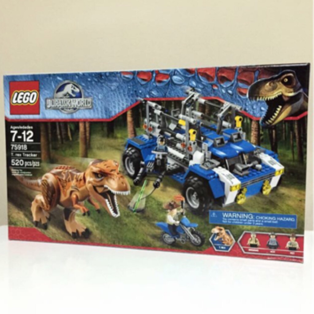 lego jurassic world t rex tracker