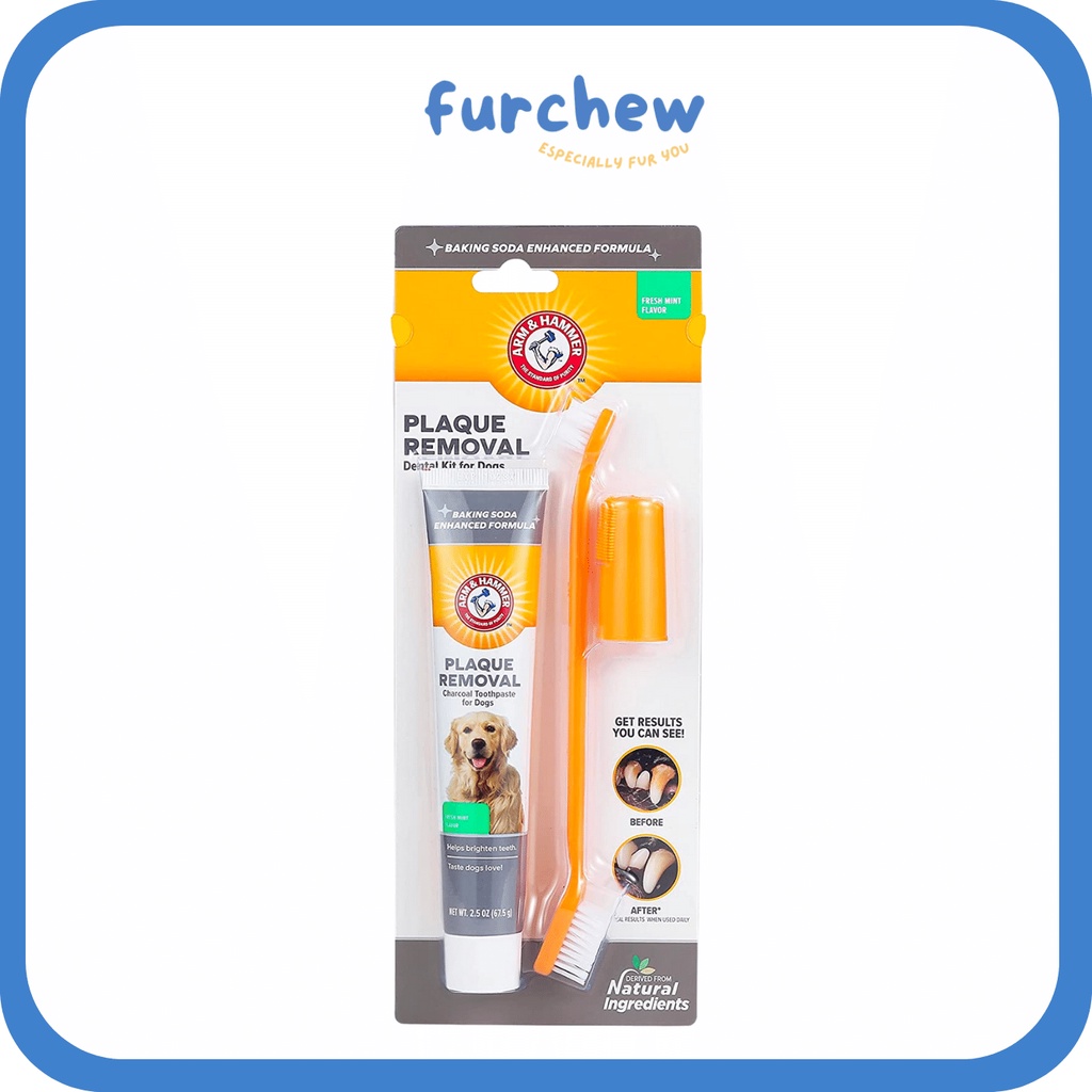[SG] Arm & Hammer for Pets Dog Dental Care Fresh Breath Kit Plaque