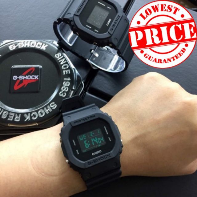 g shock dw 5600 black