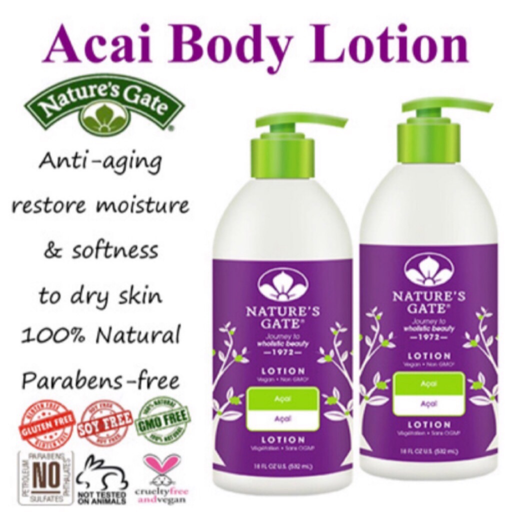 [Nature's Gate ANTIAGING USA Acai Body Lotion (prized for ANTIAGING