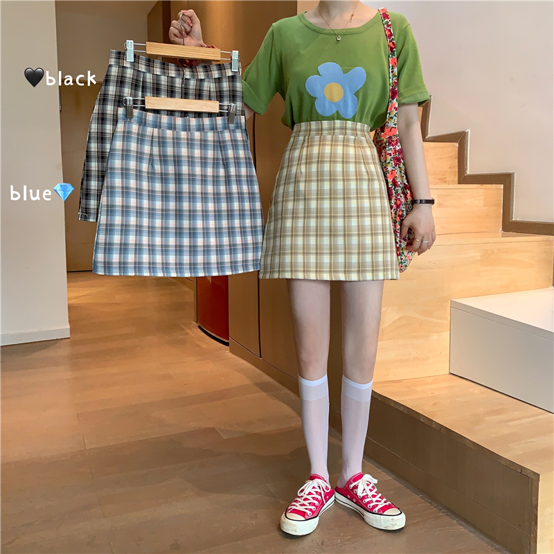 short plaid skirt 5x7
