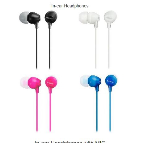 sony earbuds mdr ex15lp